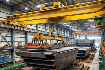 32-t-40-t-Overhead-Crane-with-Carrier-Beam07